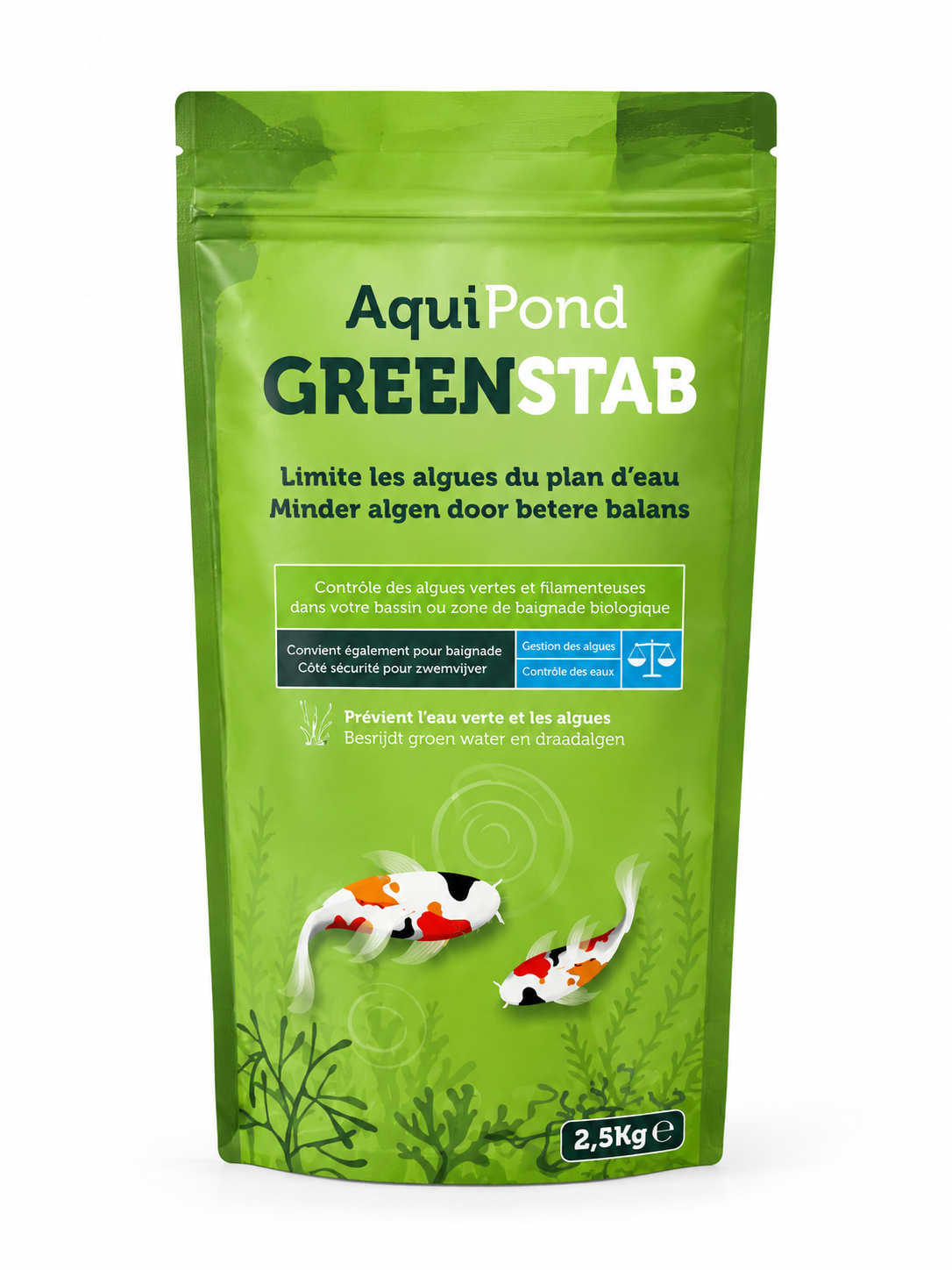 Aquipond Greenstab 2,5KG - Traitement contre les algues