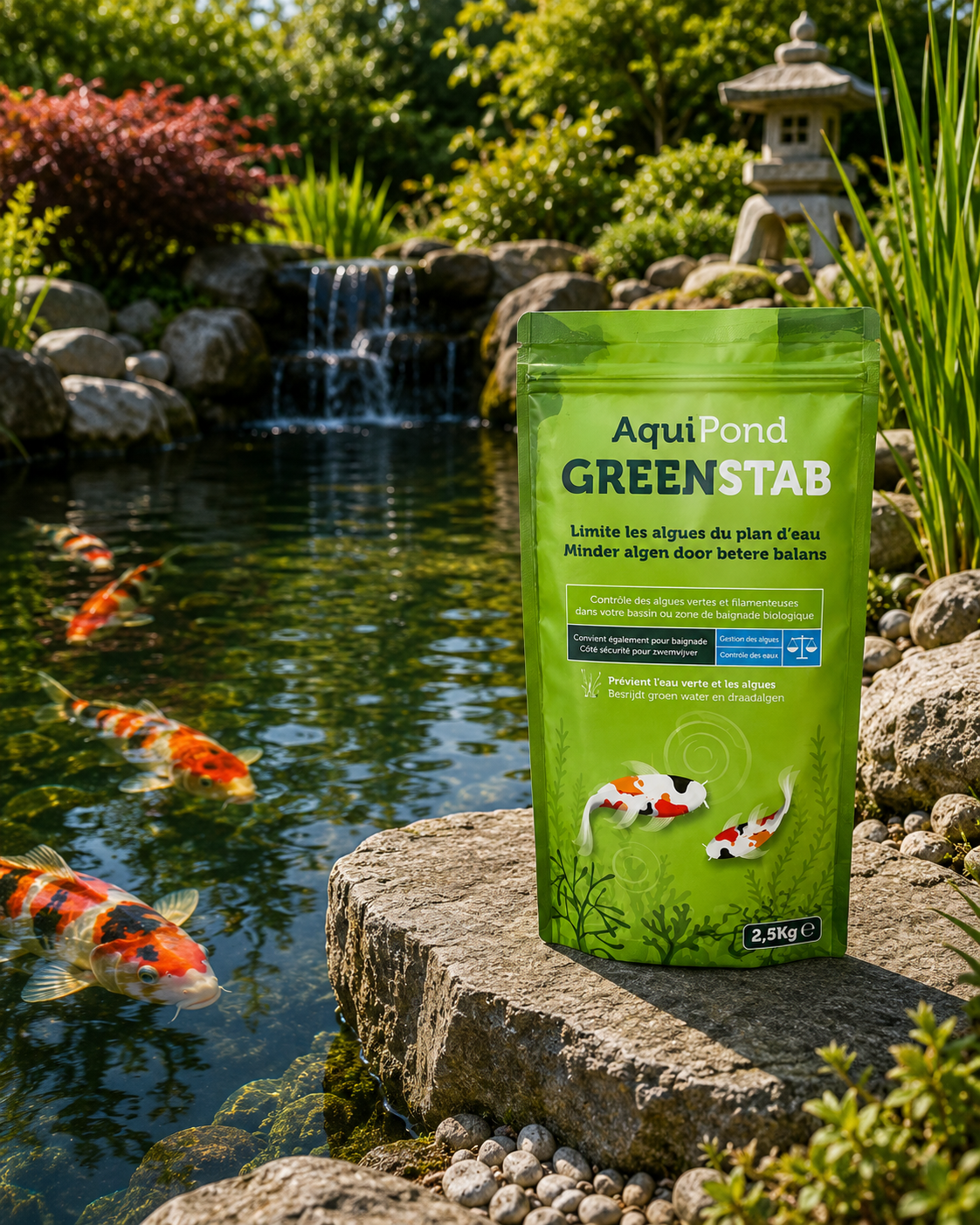 Aquipond Greenstab 2,5KG - Traitement contre les algues