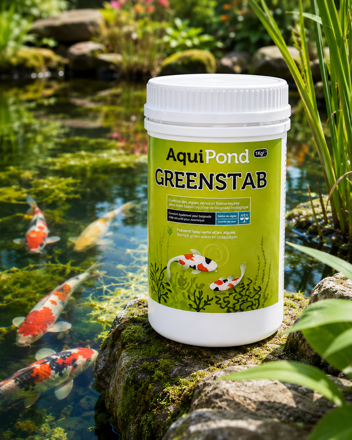 Aquipond Greenstab 1KG - Traitement contre les algues
