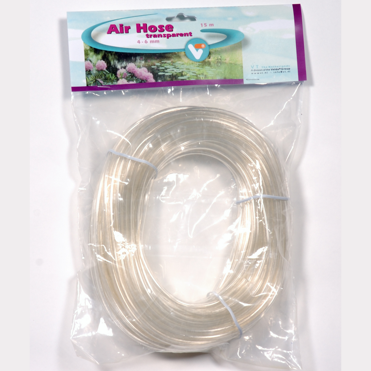 Tuyau à air transparent 4/6 mm, rouleau de 15 m - Velda