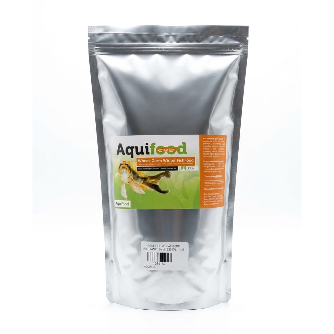 Aquifood Wheat-Germ 3 mm – 2 500 ml / 1 kg – Nourriture koïs saison fraîche