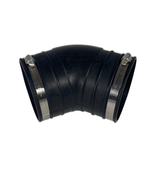 Courbe souple EPDM (45°) 110 mm — Aquitechnics — vue 1