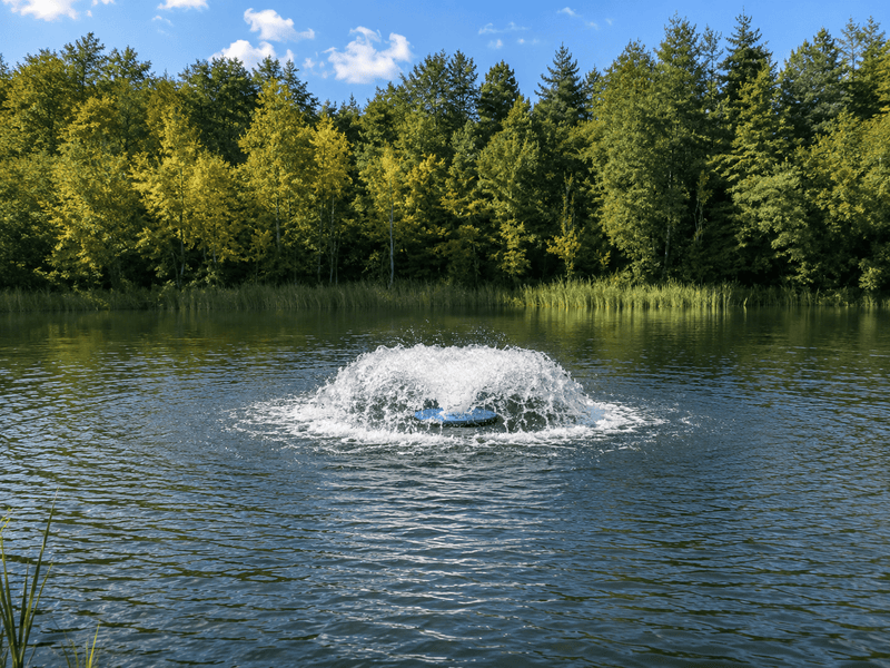Aérateur de surface - Aquitechnics - Haute Performance pour étang naturel - Émulseur pour étang