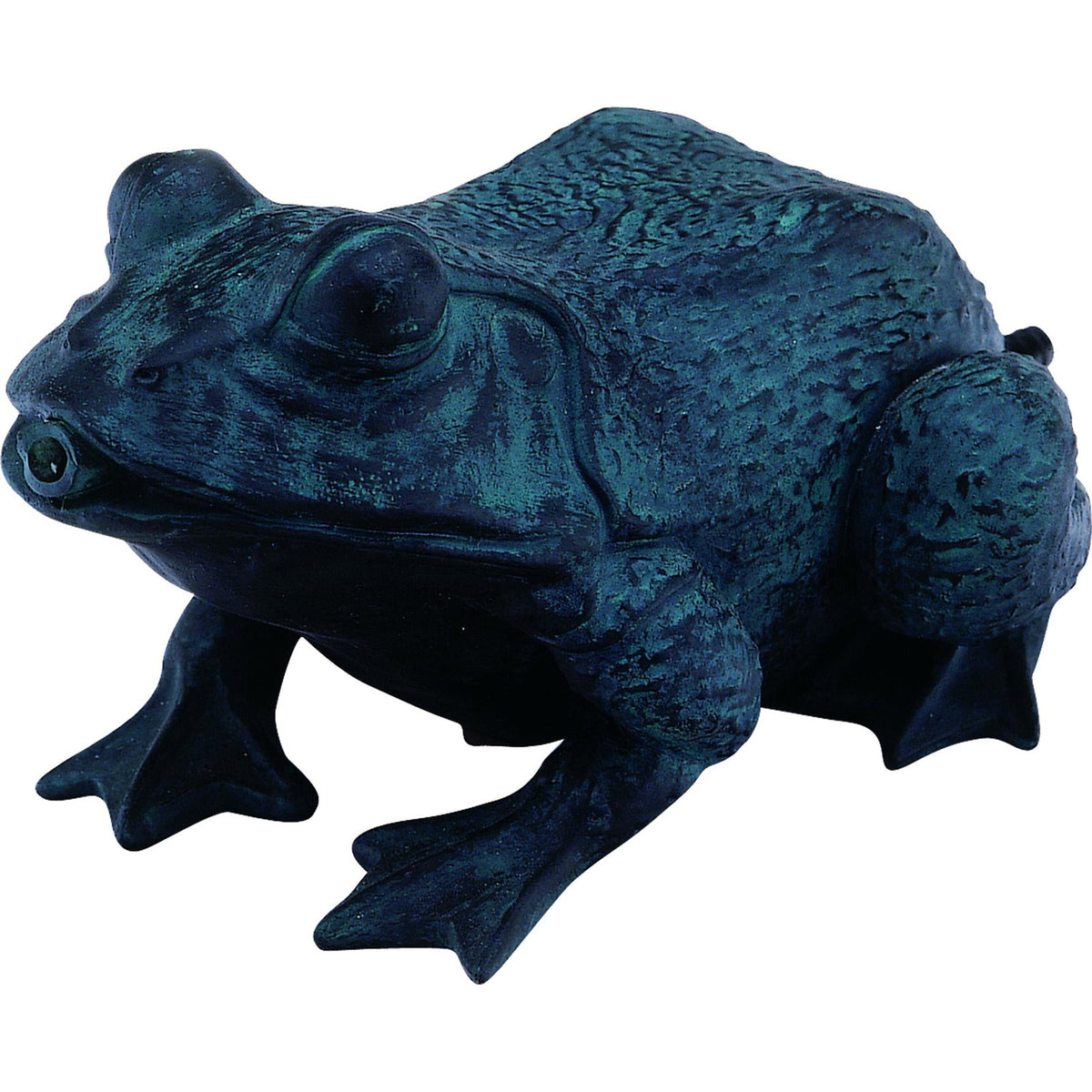 Gargouille grenouille Heissner bronze – 15 × 23 × 12 cm