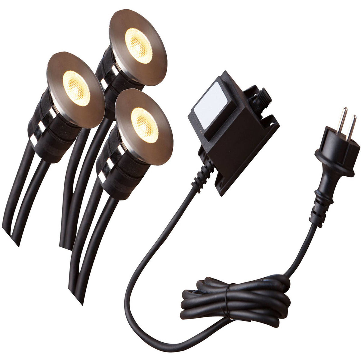 Kit de 3 spots encastrables SMART LIGHTS Heissner – 3 × 1 W