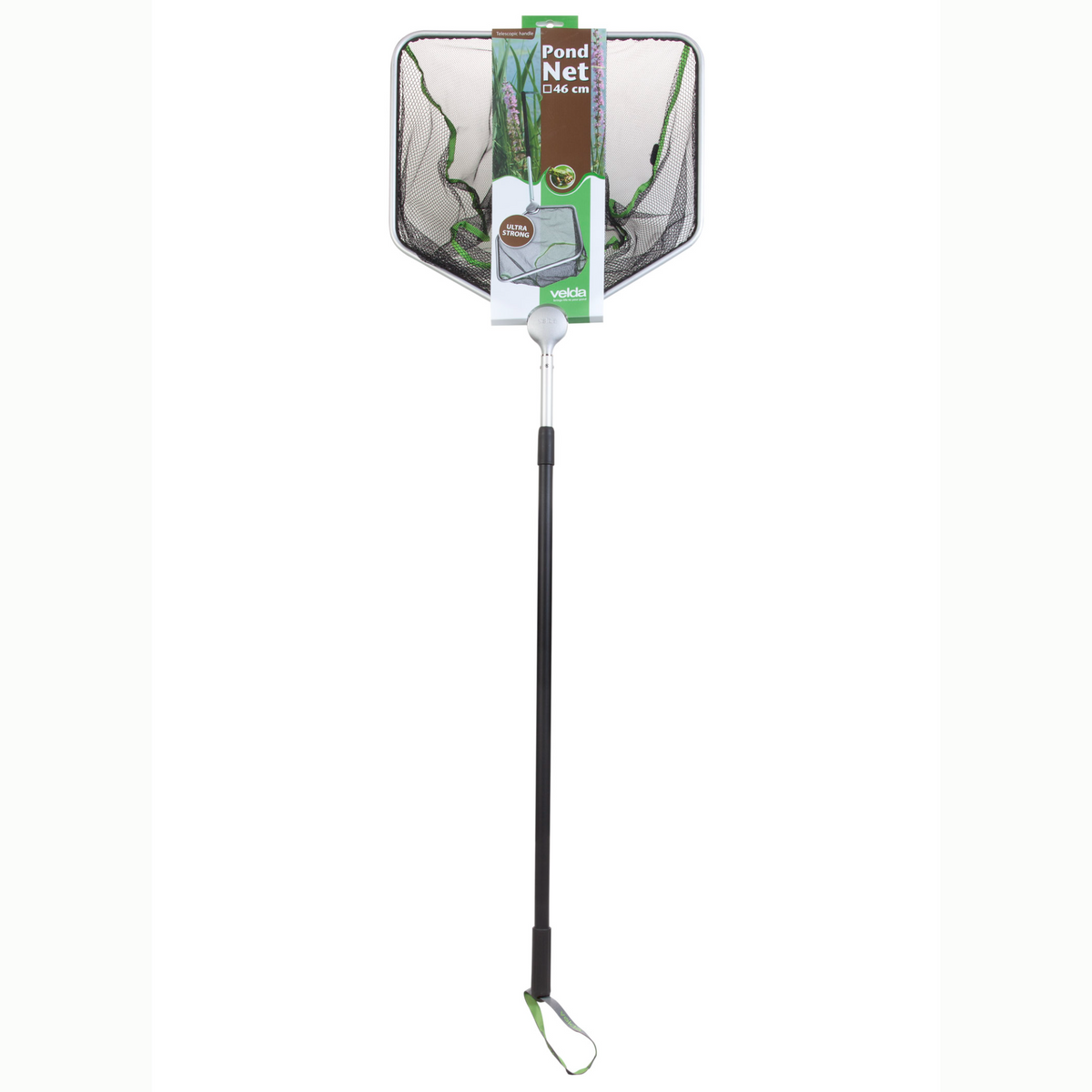 Épuisette Pond Net carrée 46 cm avec manche - Velda