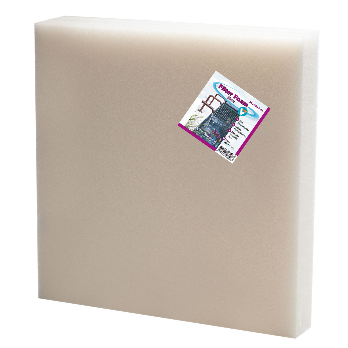 Mousse filtrante blanc 50x50x5 cm - Velda