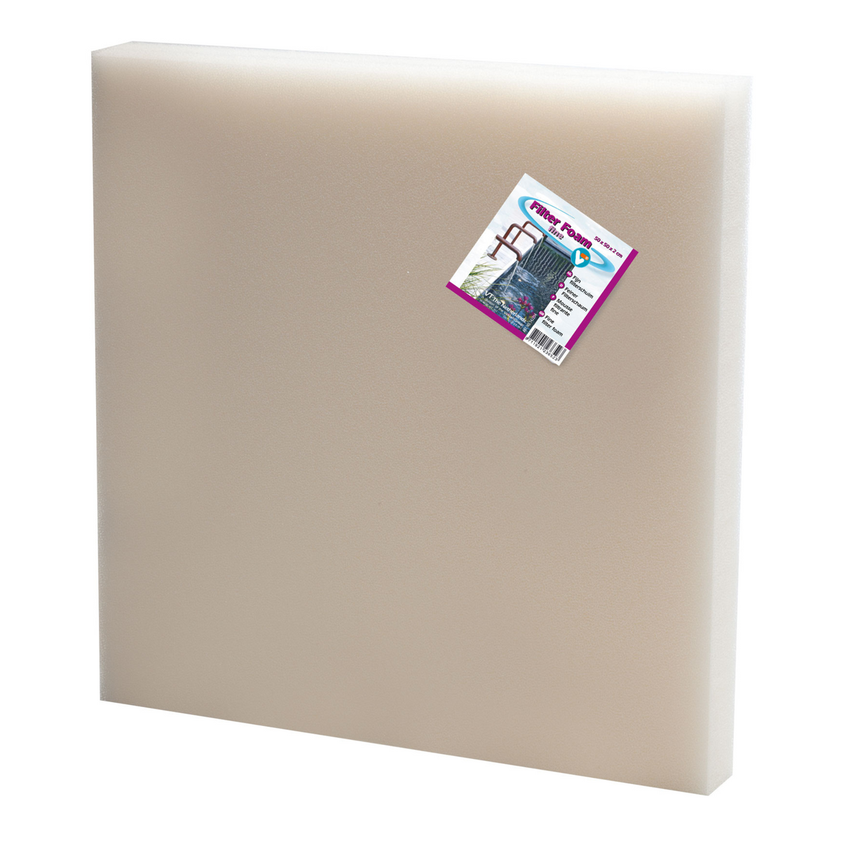 Mousse filtrante blanc 50x50x2 cm - Velda