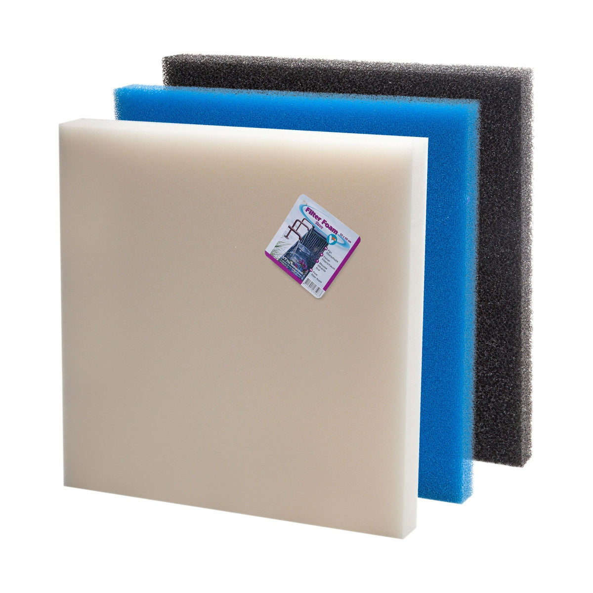 Mousse filtrante blanc 50x50x2 cm - Velda