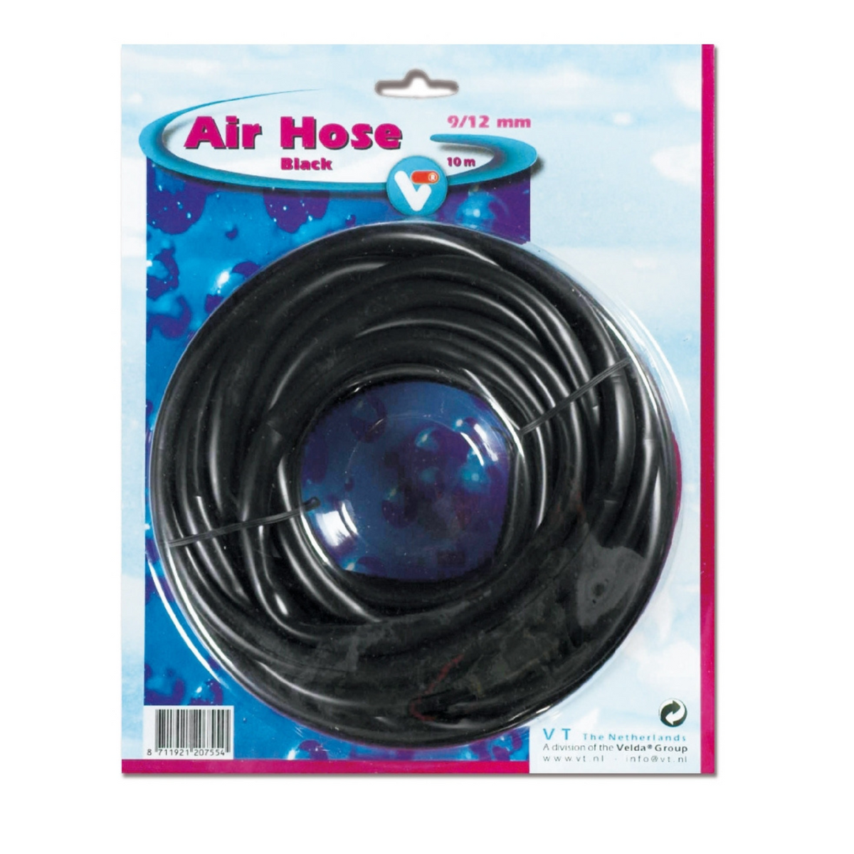 Tuyau à air noir 9/12 mm 10 m - Velda