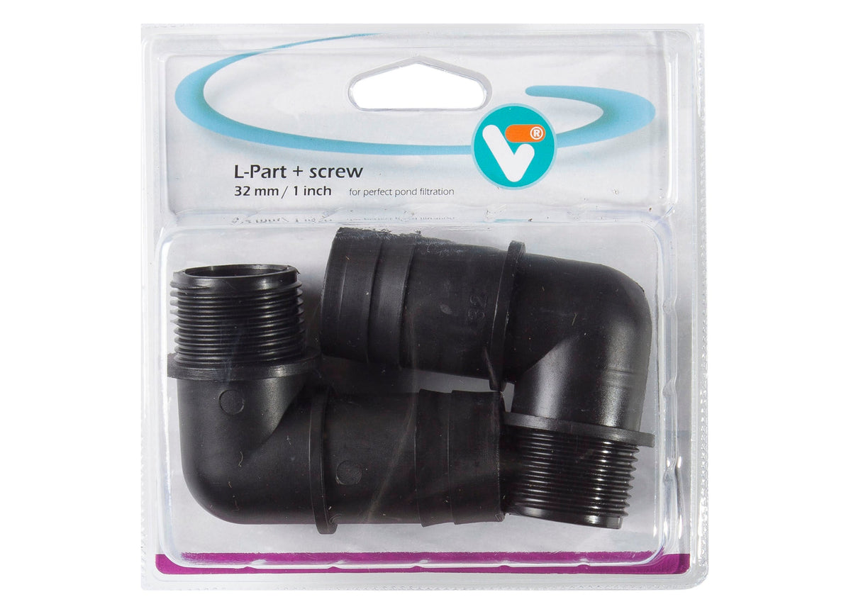 Coude + filetage 32 mm / 1 pouce - Velda
