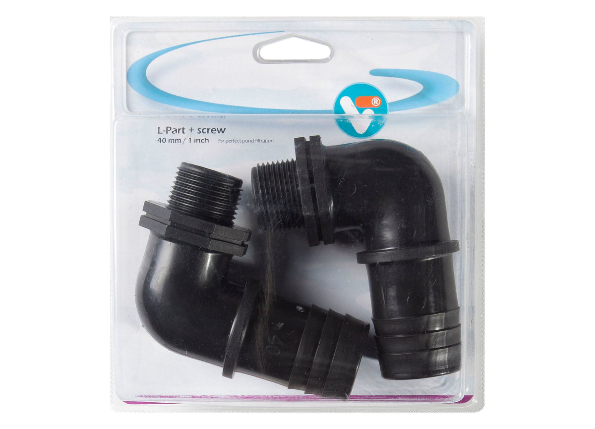 Coude + filetage 40 mm / 1 pouce - Velda
