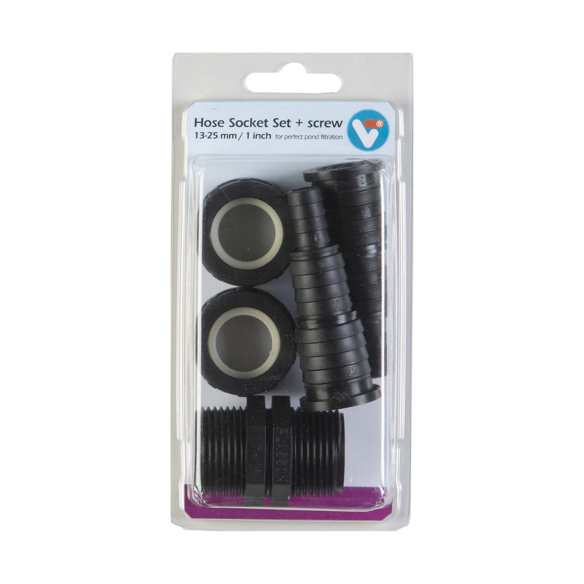 Kit d’embouts de tuyau + filetage 13-25 mm - Velda