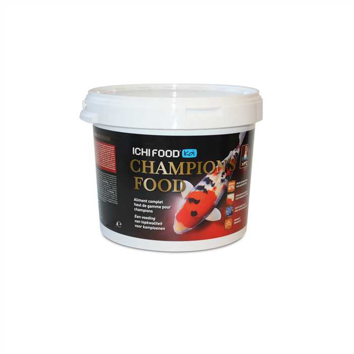 Aquatic Sciences Nourriture ICHI FOOD CHAMPION'S 9 MM 5 KG - Champion Food Koï Pro Nourriture 5425030685723 DAFCPF905E