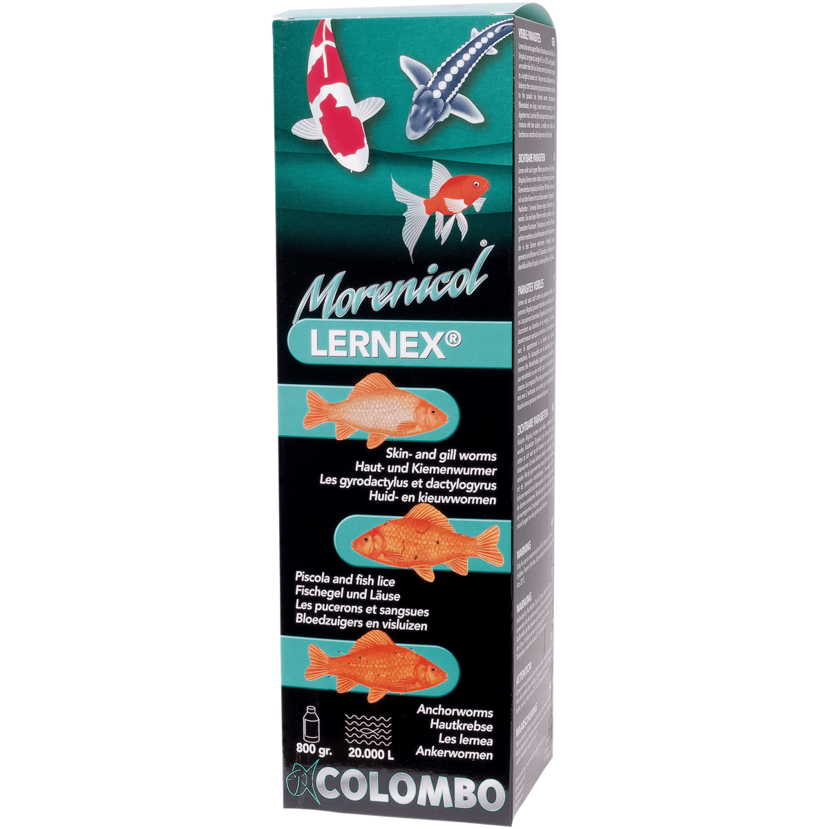 Colombo Traitements Lernex 400gr/10.000litres - Contre les vers de la peau et des branchies - Morenicol Colombo 8715897025655 05020345