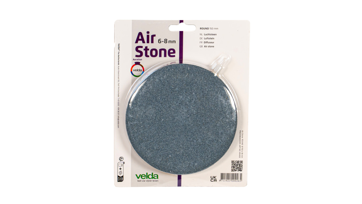 Diffuseur d’air rond Ø 150 × 18 mm, raccord 6/8 mm - Velda