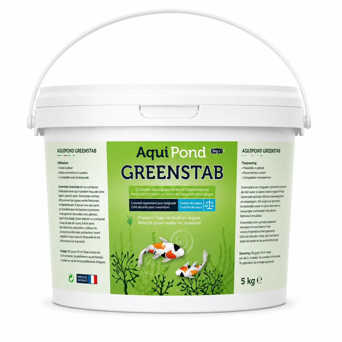 Aquipond Greenstab 5KG - Traitement contre les algues