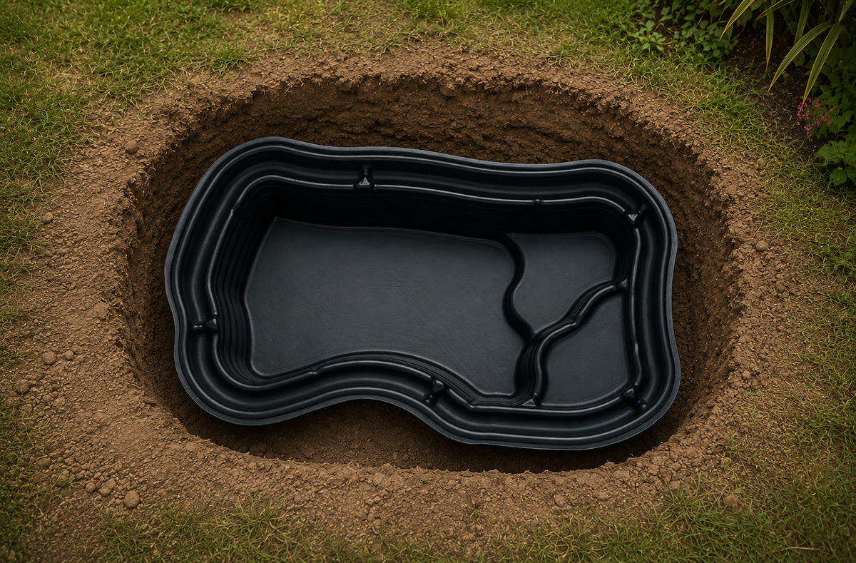 Bassin préformé à enterrer - 240 x 140 x 62CM - 1000litres - Matière PE