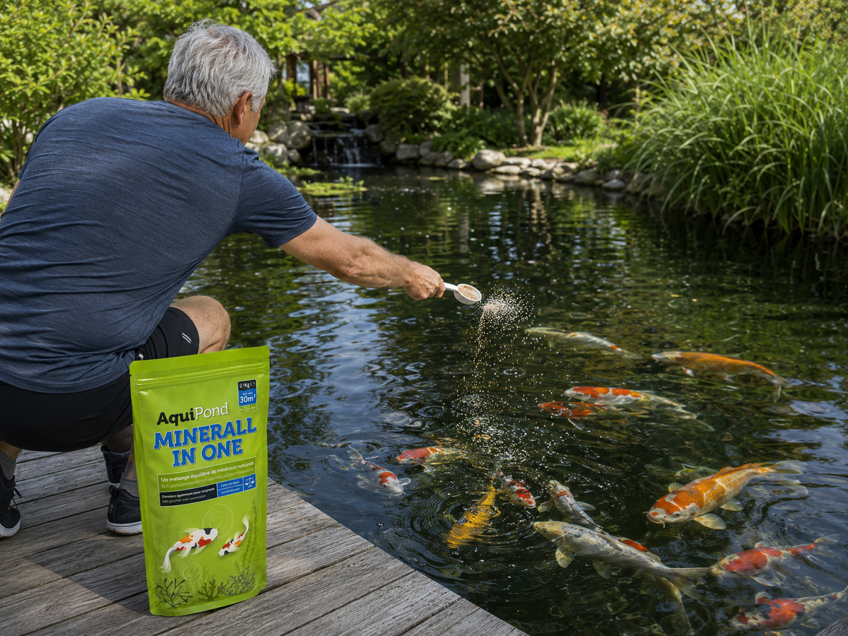 Minerall in One Aquipond - Augmente GH & KH simultanément - 2.5KG pour traiter 30M³