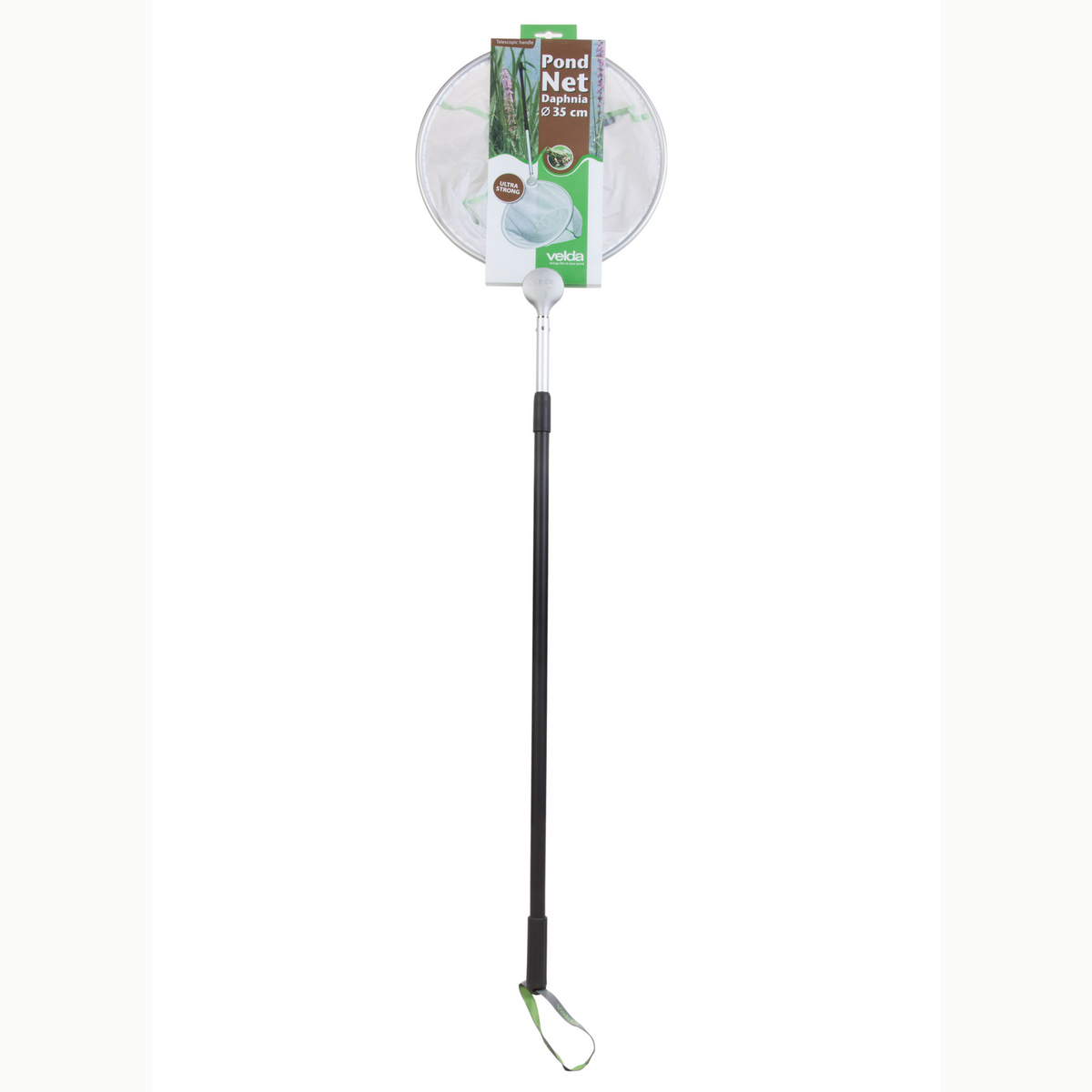 Épuisette fine Pond Net Daphnia ronde 35 cm avec manche - Velda