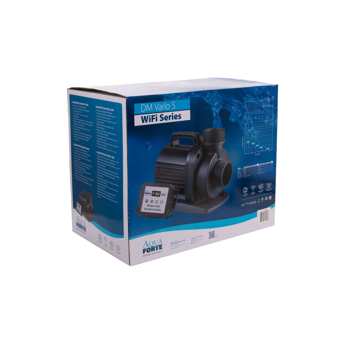 Aquaforte Pompes pour filtres et ruisseaux DM Vario 30000 WiFi  - Pompe pour étang - Aquaforte 8717605131801 RD806