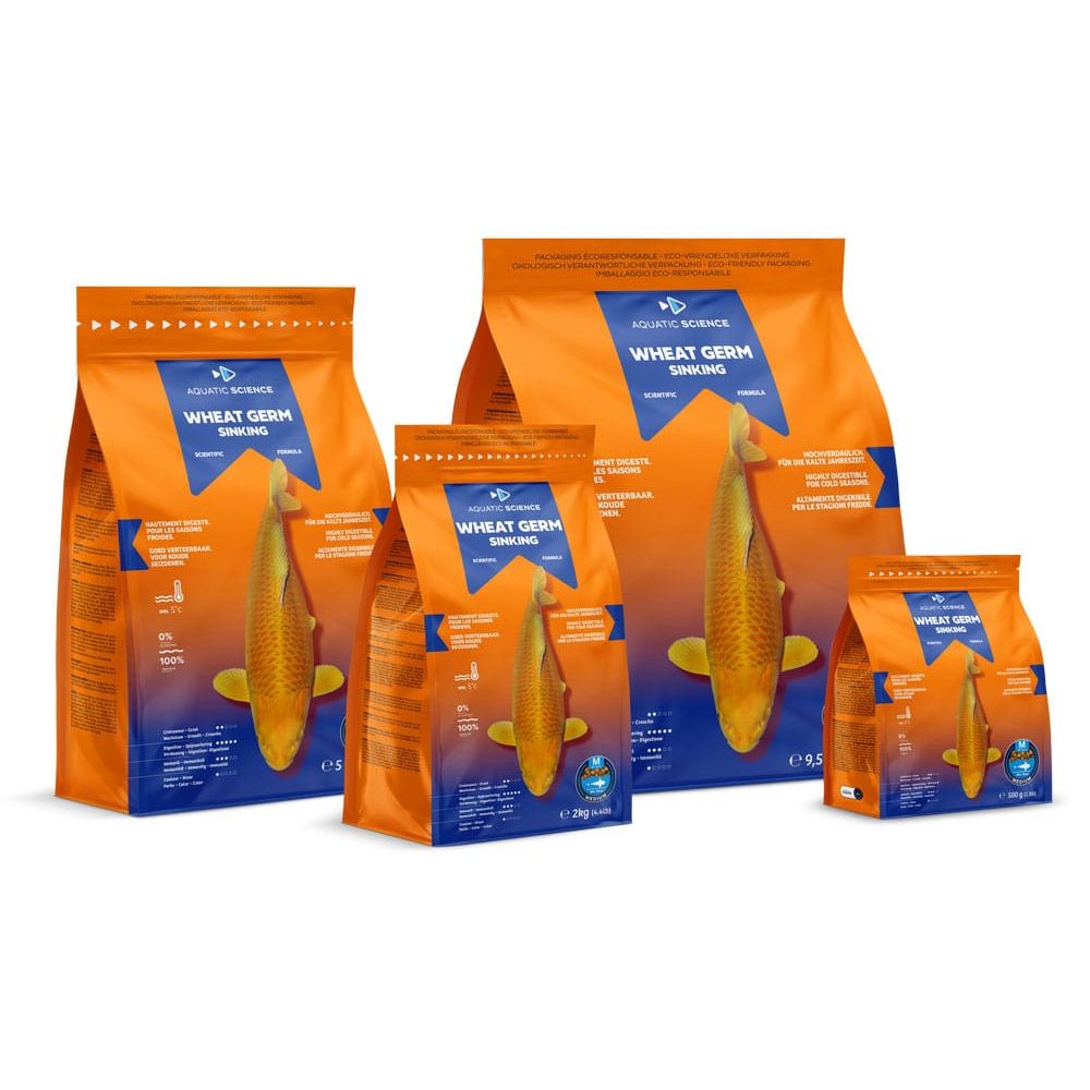 Aquatic Sciences Nourriture Wheat Germ LARGE Coulant 2kg - Aquatic Science - Adapté pour la préparation ou la récupération de l’hiver 5407012140475 ASWGSL2