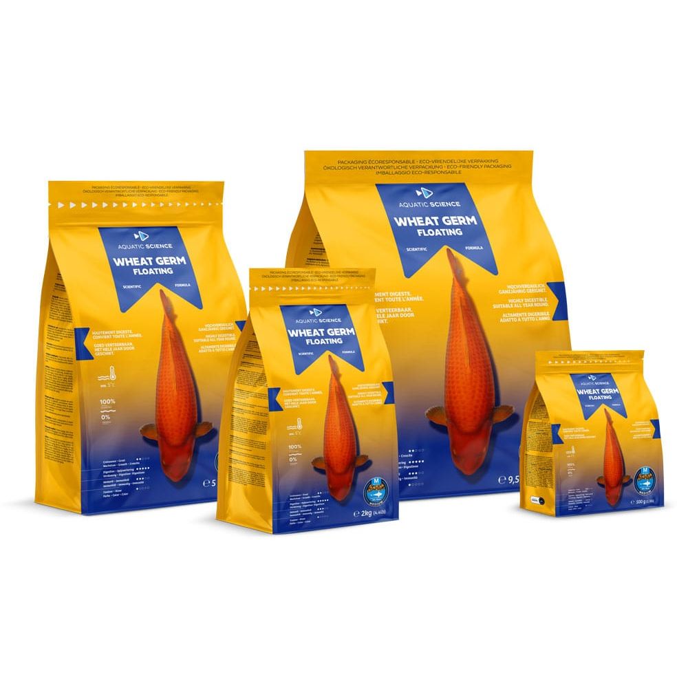 Aquatic Sciences Nourriture Wheat Germ SMALL Flottant 2kg - Aquatic Science - Adapté pour la préparation ou la récupération de l’hiver 5407012140451 ASWGFS2
