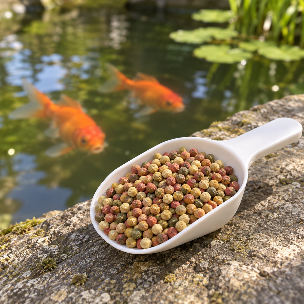 Aquifood Pond Fish Food Mix 3 mm – 900 g – Nourriture flottante poissons rouges