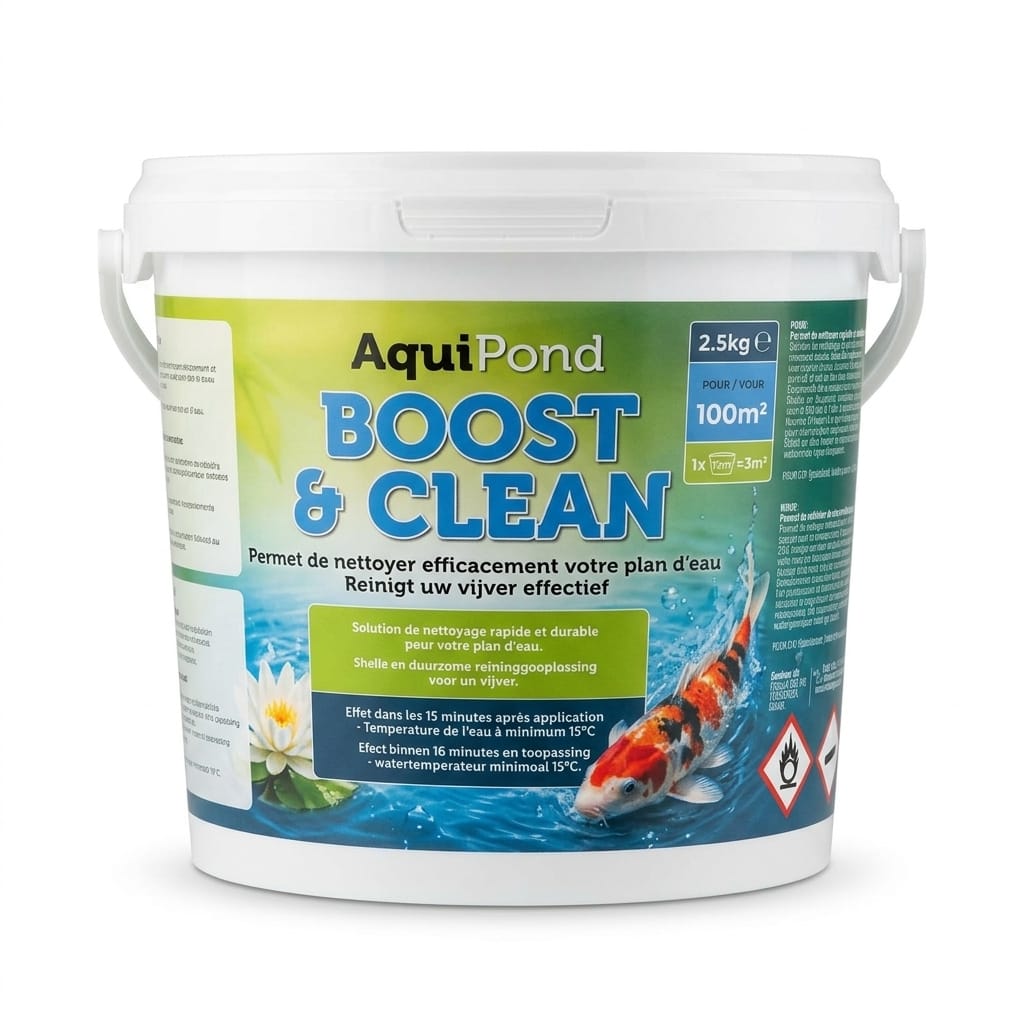 Aquipond Boost & Clean – Oxygène actif contre biofilm, vase & algues de lagunage (1 à 10 kg)