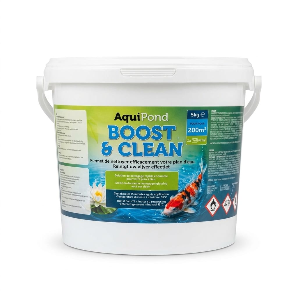 Aquipond Boost & Clean – Oxygène actif contre biofilm, vase & algues de lagunage (1 à 10 kg)