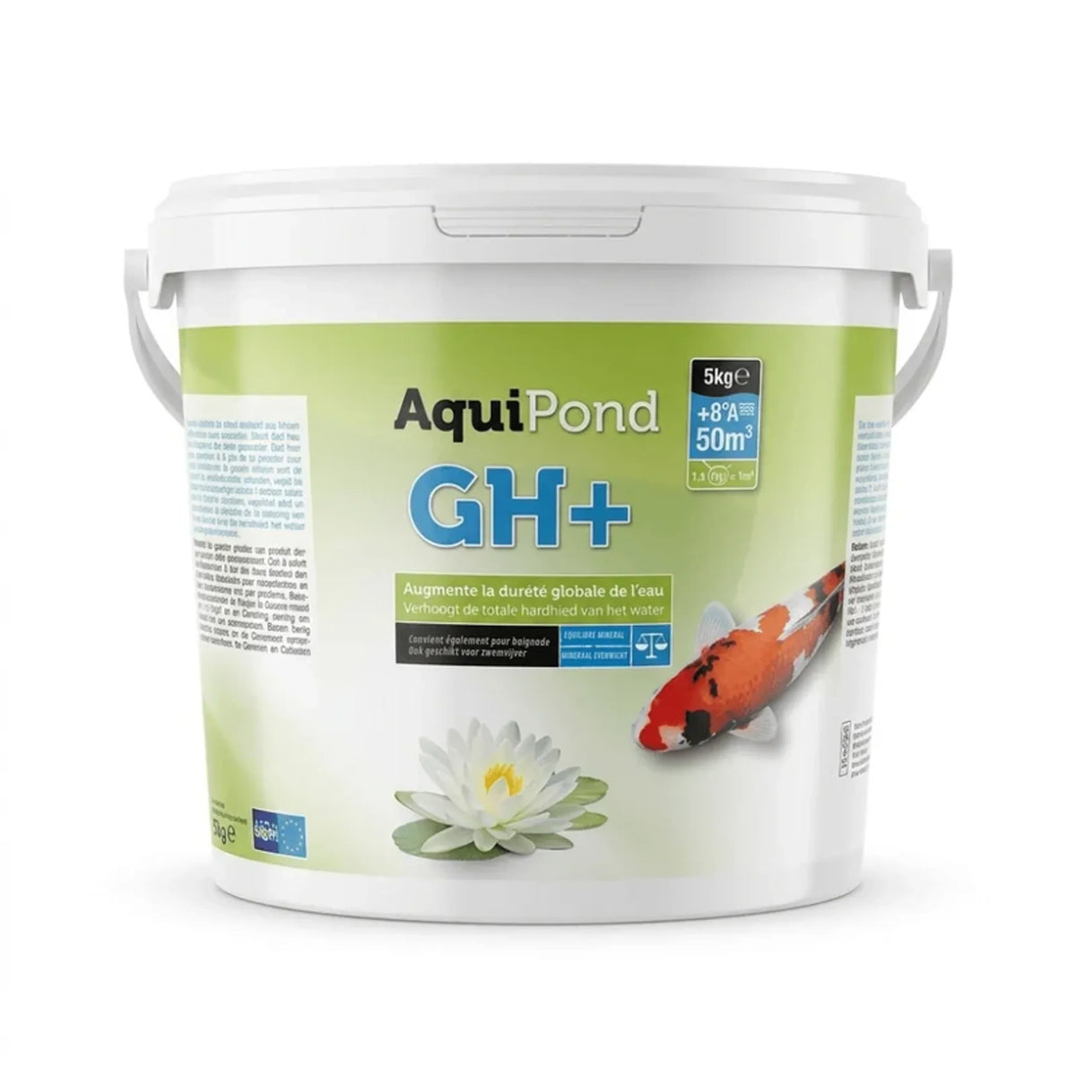 Aquipond GH+ 5 kg – Minéraux pour augmenter la dureté totale (GH) du bassin