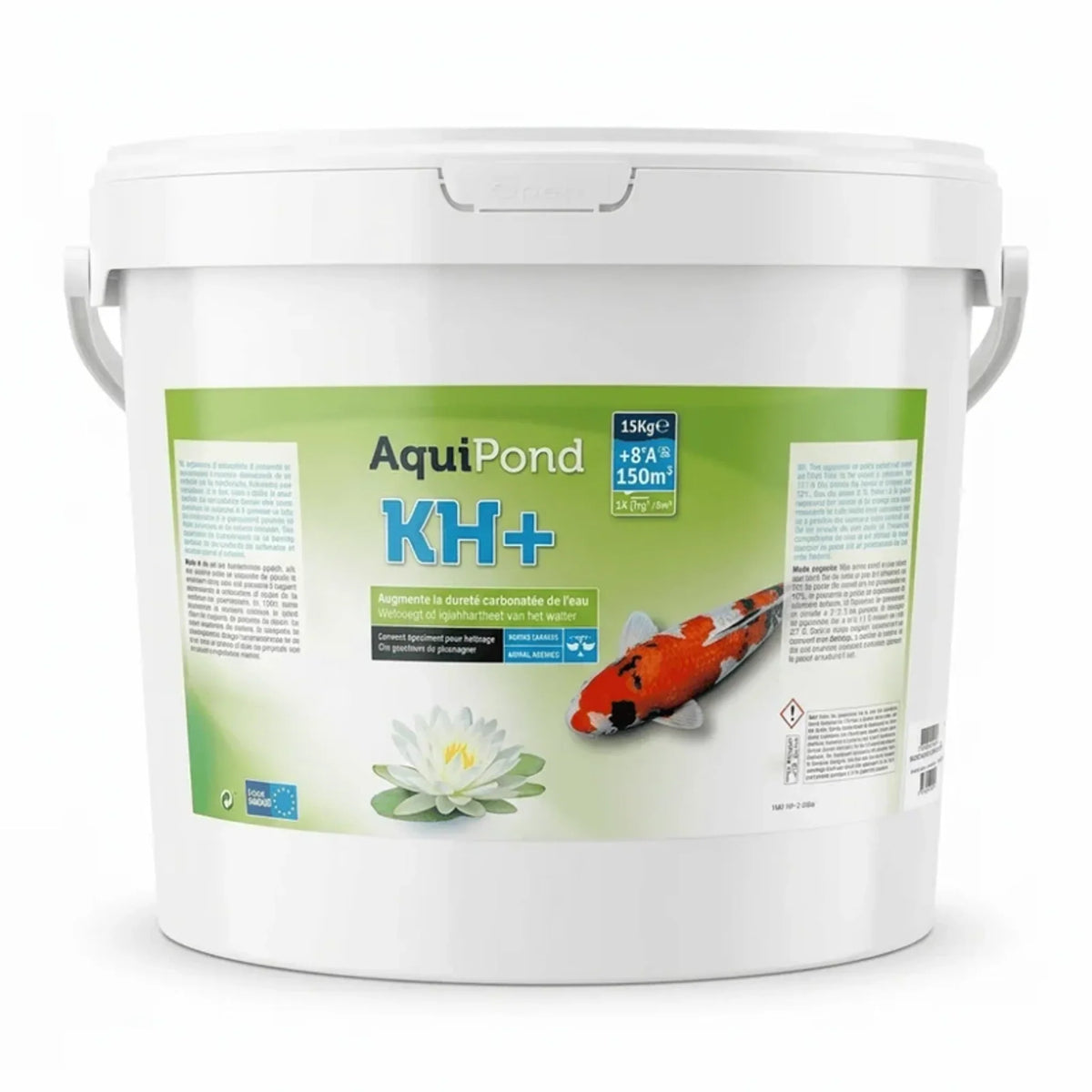 Aquipond KH+ 15 kg – Minéraux pour augmenter la dureté carbonatée (KH) du bassin