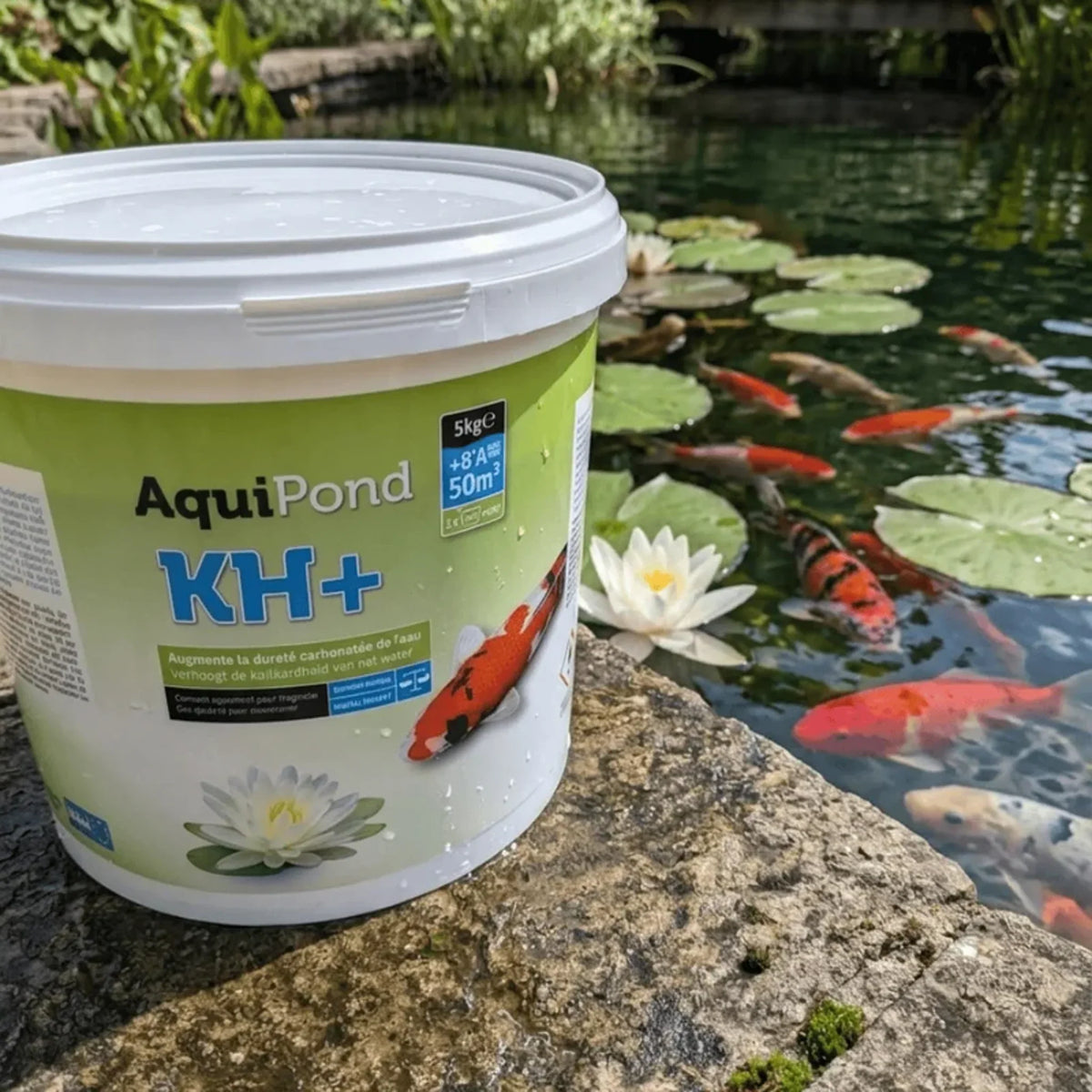 Aquipond KH+ 5 kg – Minéraux pour augmenter la dureté carbonatée (KH) du bassin