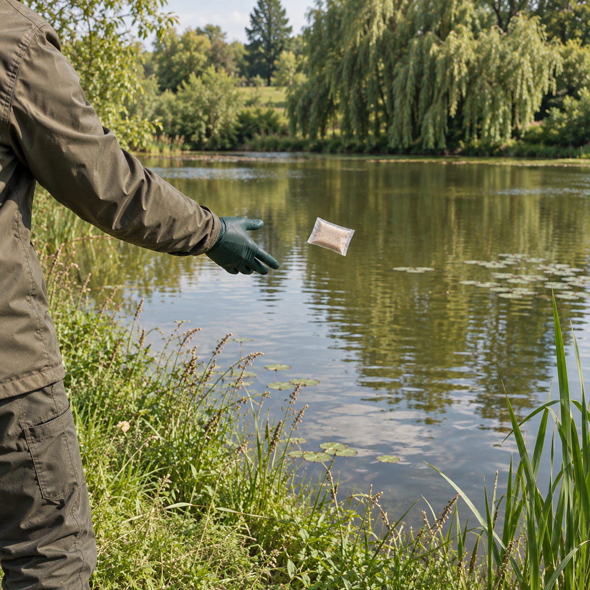Aquipond Bacto Lake 1 kg – Bactéries pour une eau claire en étang naturel (1 000 m²)
