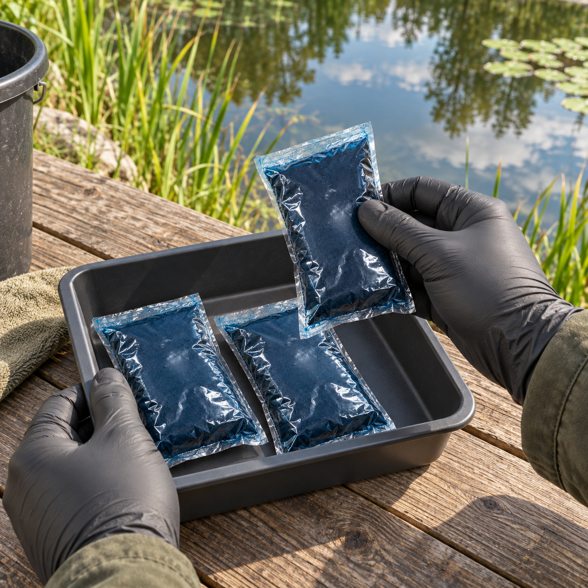 Aquipond Blue Lake 10 – 5 kg (50 sachets) – Colorant bleu pour étang naturel