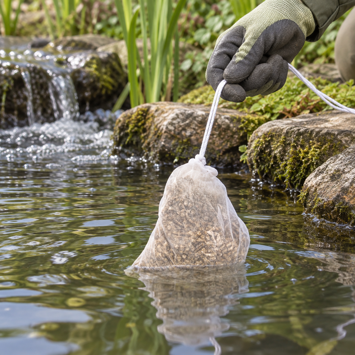 Aquipond Eco AlgControl pack de 10 – 10 kg – Paille d'orge pour étang (max 50 m³)