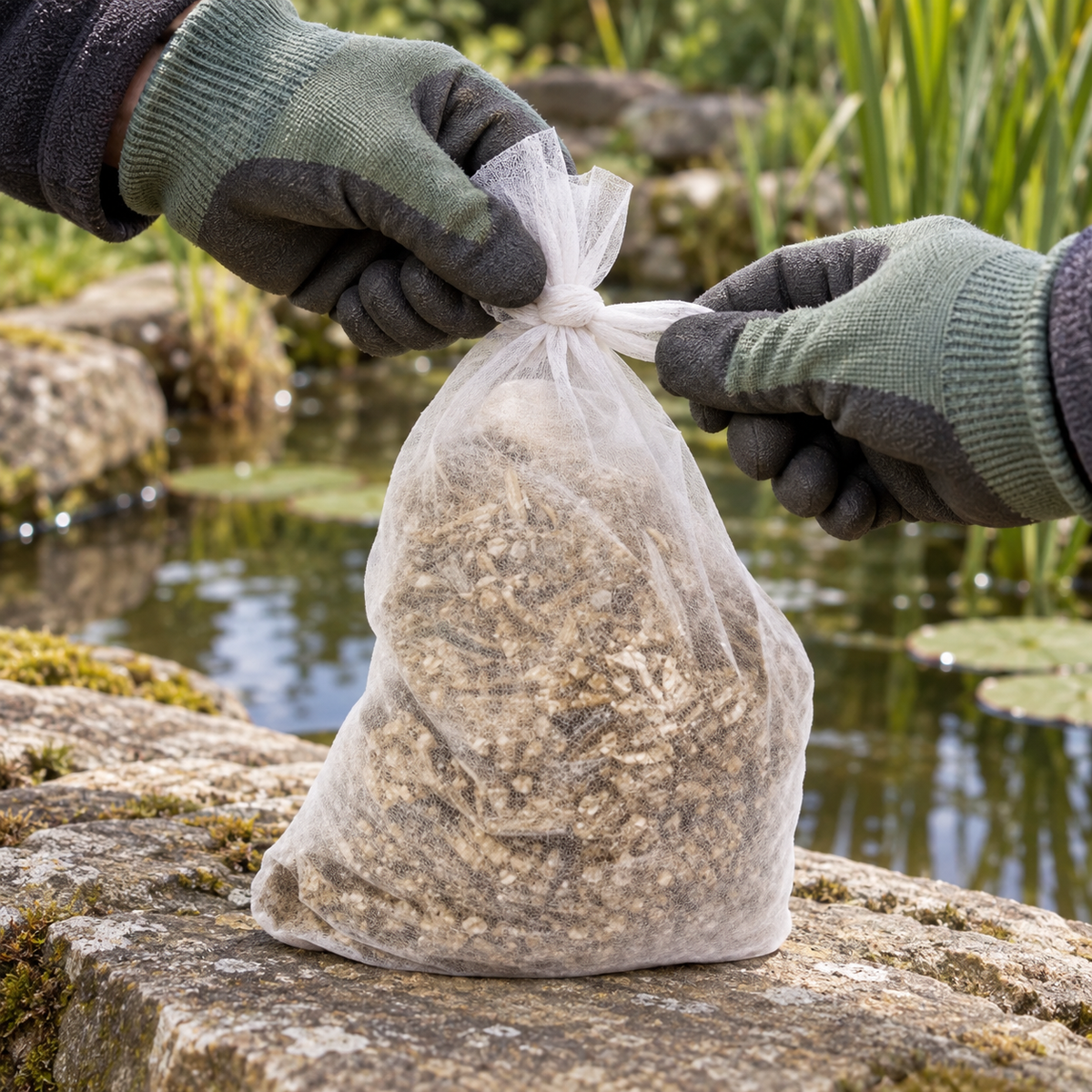 Aquipond Eco AlgControl 1 kg – Paille d'orge naturelle pour étang (max 5 m³)