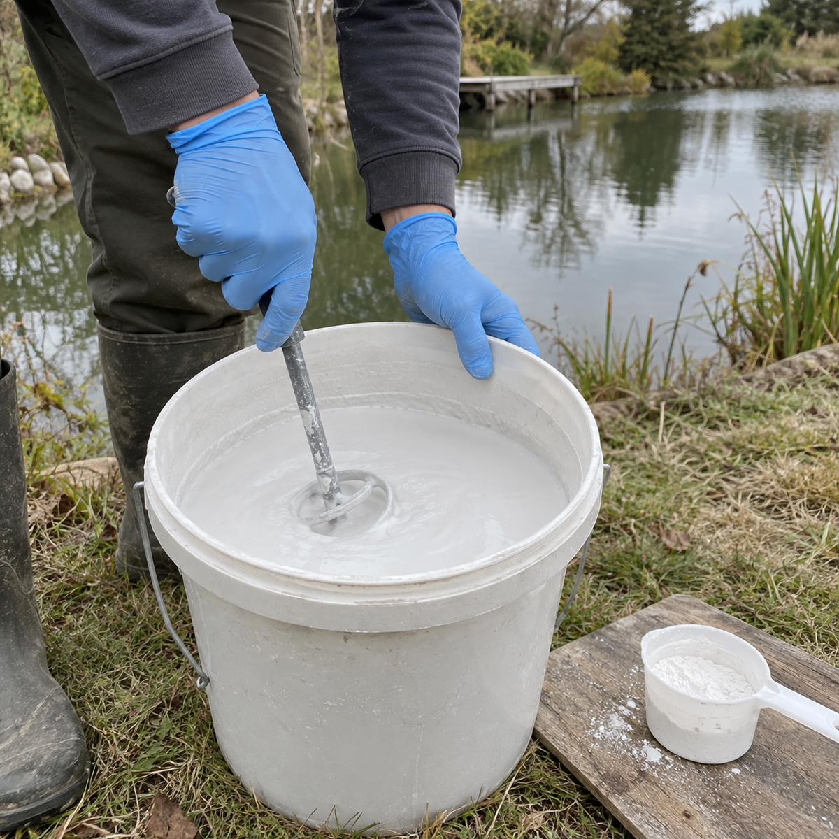 Aquipond Nautex – Craie naturelle CaCO₃ pour étang, de 5 kg à 900 kg