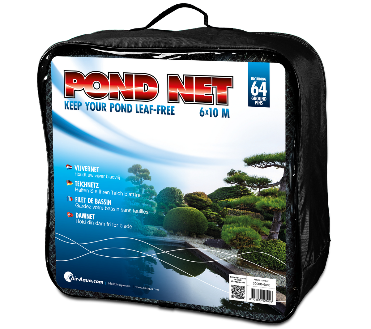 Filet de bassin 6x10m — Aquitechnics — vue 1