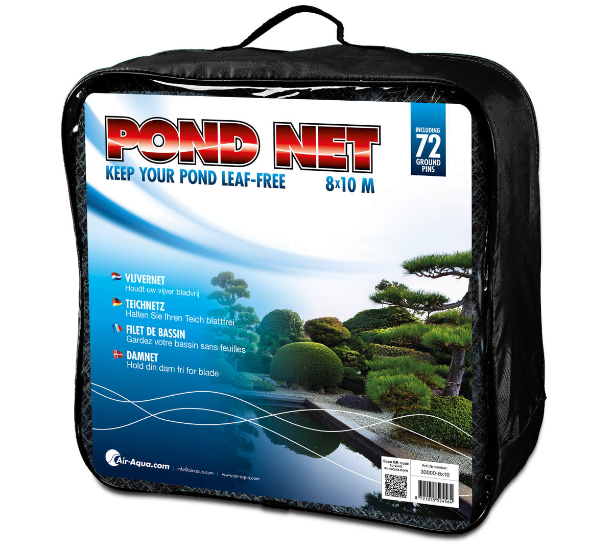 Filet de bassin 8x10m — Aquitechnics — vue 1