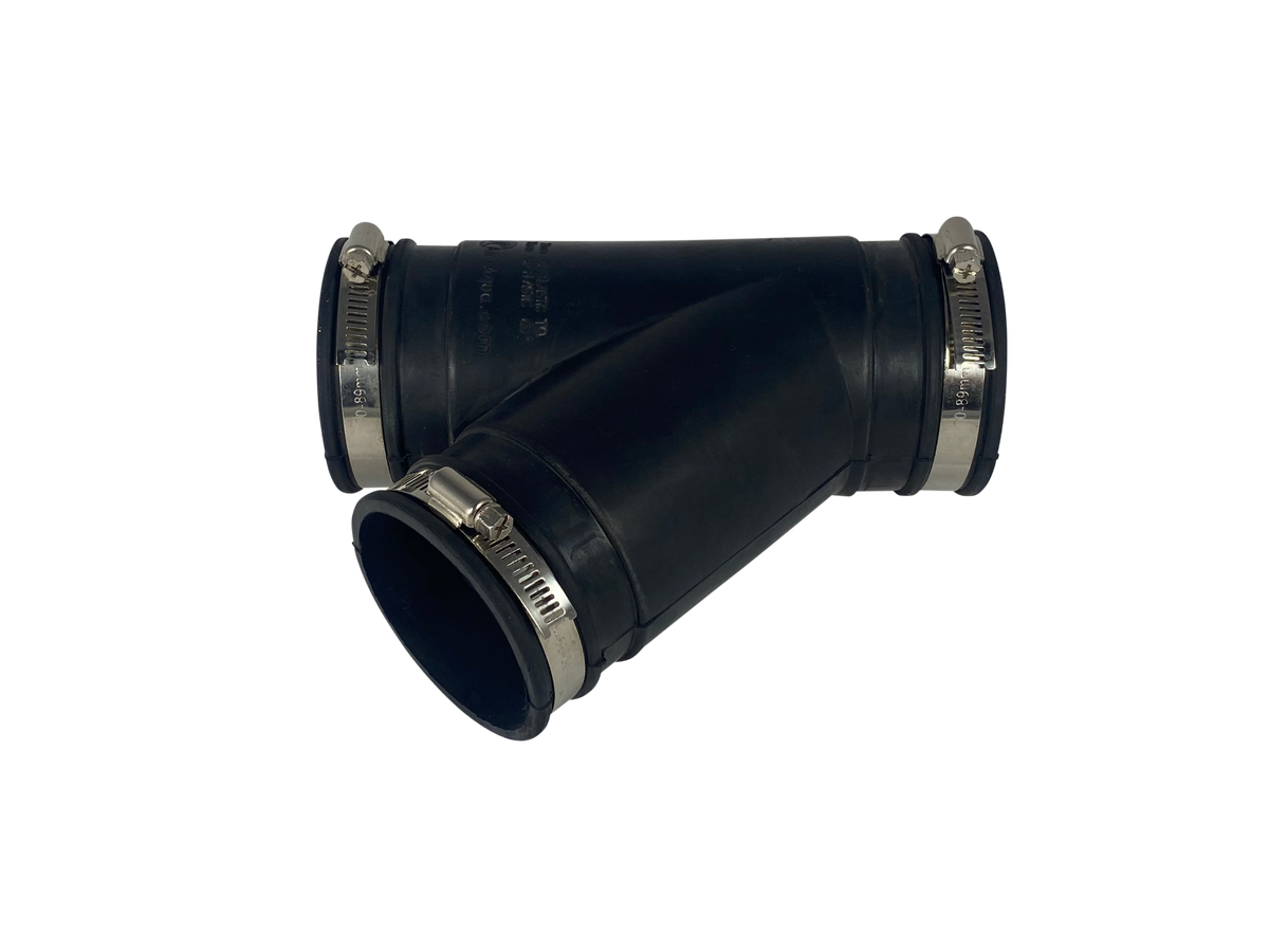 Pièce en Y en EPDM souple 75 mm — Aquitechnics — vue 1