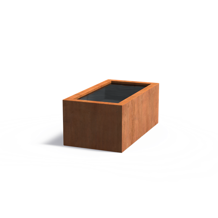 Bassin hors-sol Quadra en acier corten - Aquigarden