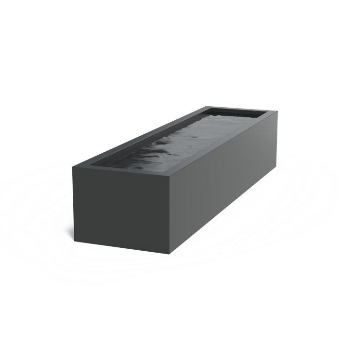 Bassin hors-sol Quadra en aluminium anthracite - Aquigarden