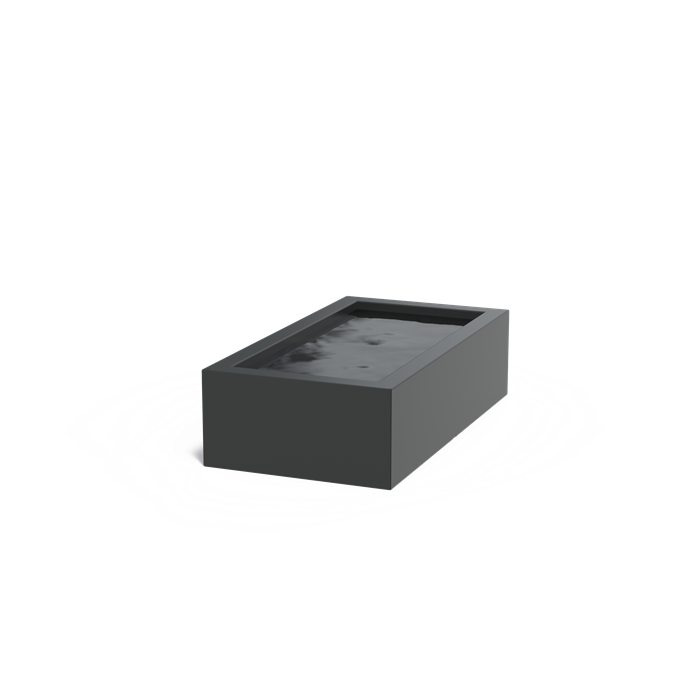 Bassin hors-sol Quadra en aluminium anthracite - Aquigarden