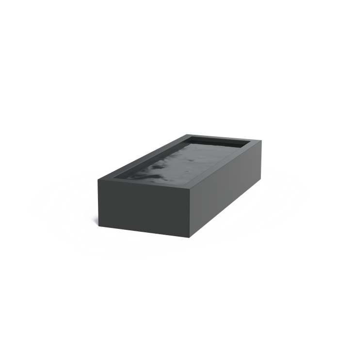 Bassin hors-sol Quadra en aluminium anthracite - Aquigarden