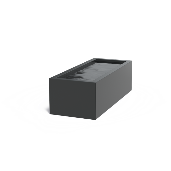 Bassin hors-sol Quadra en aluminium anthracite - Aquigarden
