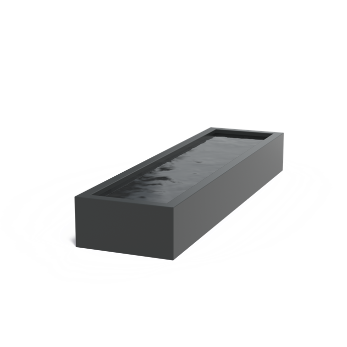 Bassin hors-sol Quadra en aluminium anthracite - Aquigarden