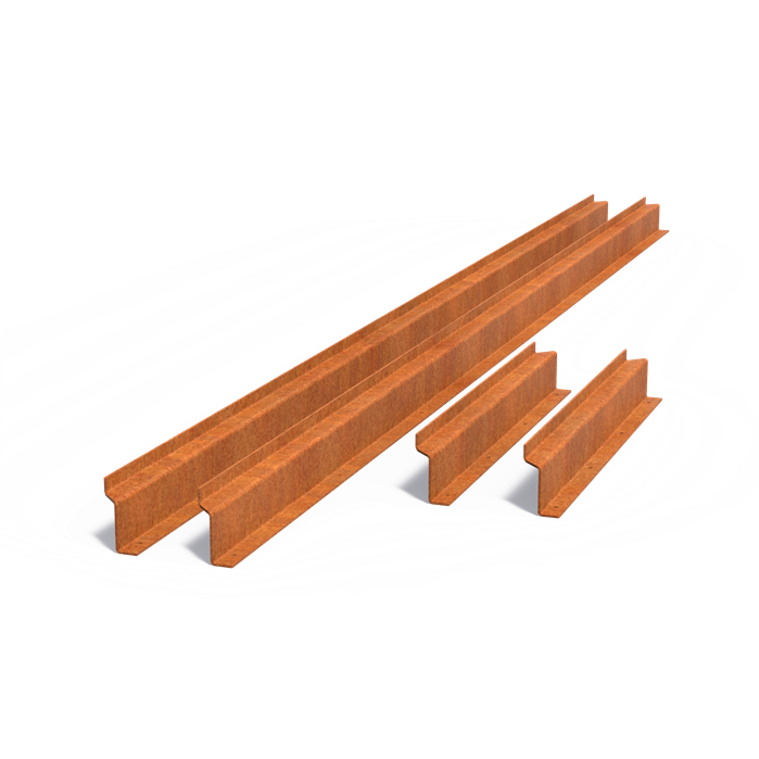Bordure de finition pour bassin miroir Reflet en acier corten - Aquigarden