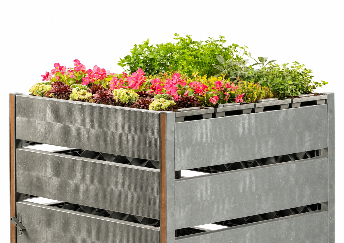 Plateau pour toit végétalisé du composteur Terragrow - Ecoo — fond blanc — ecoo-audit-028-white