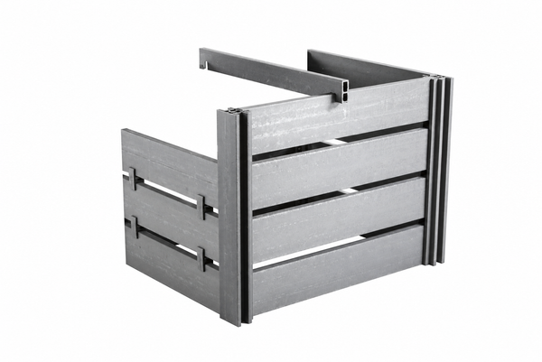 Module d'extension pour bac à compost Ecoo 1 300 L - Ecoo — vue sur fond blanc